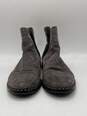 Authentic Womens Gray Suede Studded Pull On Ankle Chelsea Boots Size 37.5 image number 1