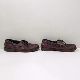 Sperry Top-Sider Men's Two Eye Brown Leather Lace Up Loafer Boat Shoe Size 12M alternative image