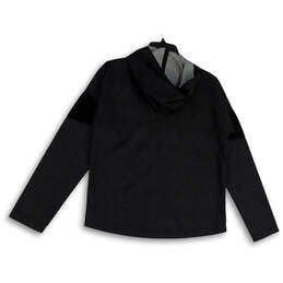 Womens Gray Long Sleeve Pockets Regular Fit Hooded Full-Zip Jacket Size XS alternative image