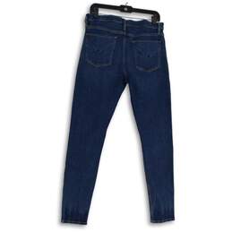 Hudson Los Angeles Womens Blue Denim Medium Wash Skinny Leg Jeans Size 30 alternative image