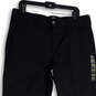 NWT Mens Black Flat Front Slim Fit Slash Pocket Chino Pants Size 36X32 image number 3