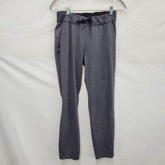 Buy the Lululemon WM's Athletica Heather Gray Yoga Pants w Drawstring Size 4
