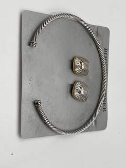 Set Of 2 Bijoux Terner Gold Tone Chokar Necklace & Earrings 92g JEW3W7333-C