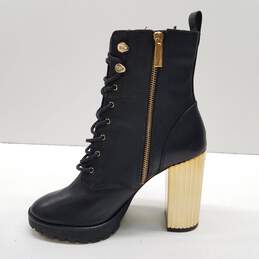 Michael Kors Leather Porter Lace Up Boots Black 8.5 alternative image