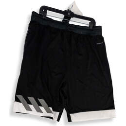 NWT Mens Aeroready Black White Drawstring Pull-On Athletic Shorts Size 2XL alternative image