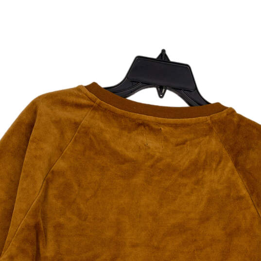NWT Womens Brown Crew Neck Long Sleeve Pullover Sweater Size Large image number 2