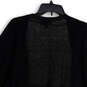 Womens Black Tan Striped Open Front Long Sleeve Cardigan Sweater Size 18/20 image number 1