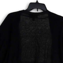 Womens Black Tan Striped Open Front Long Sleeve Cardigan Sweater Size 18/20