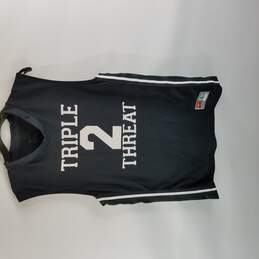 Nike Men Black White Triple Threat 2 Jersey L