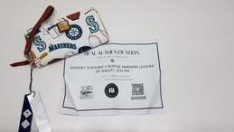 AUTHENTICATED Dooney & Burke x Seattle Mariners Leather Zip Wallet