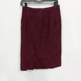 Pendleton Women's Red Straight Pencil Skirt Size 12