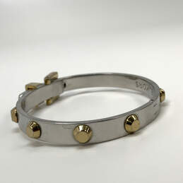 Designer Michael Kors Two Tone Studded Flat Cone Adjustable Bangle Bracelet alternative image