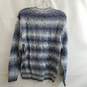 VRST Men's Navy Striped Cotton Relaxed Cozy Sweater Size Small image number 2