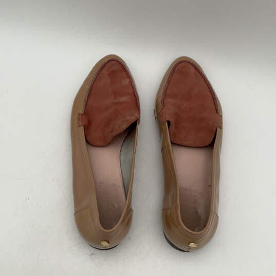 Womens Carima Brown Pink Suede Leather Slip-On Loafers Flats Size 7.5 image number 5