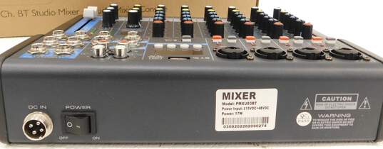 Pyle Brand PMXU83BT Model 8-Channel Bluetooth Studio Mixer and Audio Mixing Console w/ Accessories image number 6