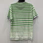 NWT Mens Green White Striped Crew Neck Short Sleeve Pullover T-Shirt Size S image number 2