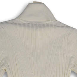 NWT Womens White Turtleneck Long Sleeve Pullover Sweater Size Medium