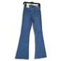 NWT Womens Blue Denim Medium Wash High Rise Flare Skinny Jeans Size 4 image number 2