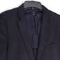 Mens Navy Blue Long Sleeve Notch Lapel Flap Pocket Two Button Blazer Sz 40R image number 3