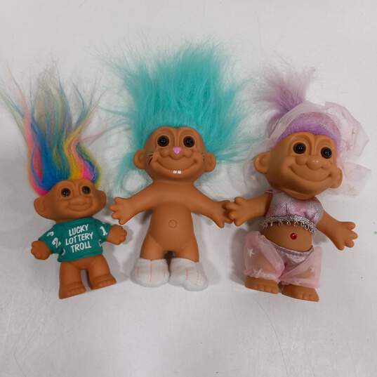 Bundle of Assorted Troll Dolls w/ Accessories image number 6