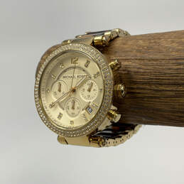 Designer Michael Kors MK5688 Gold-Tone Chronograph Analog Wristwatch w/ Box