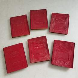 Vintage The Luxart Library Little Leather Books Set of 6