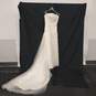 Manuel Mota Women's Ivory White Wedding Dress SZ 27 NWT image number 1