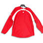 Mens Red Wisconsin Badgers Football NCAA Long Sleeve T-Shirt Size Large image number 1