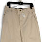NWT Womens White High Rise Flat Front Slash Pocket Chino Pants Size 12 image number 3