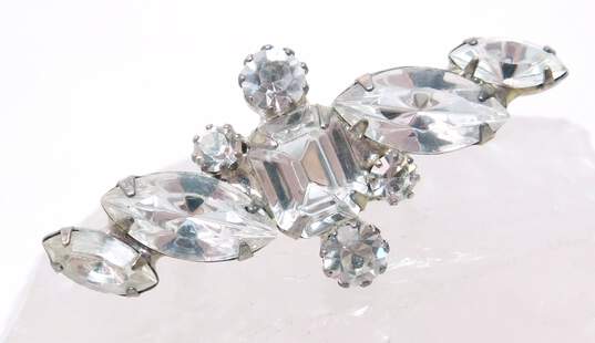 VNTG Icy Clear Rhinestone Brooch Variety 63.3g image number 2