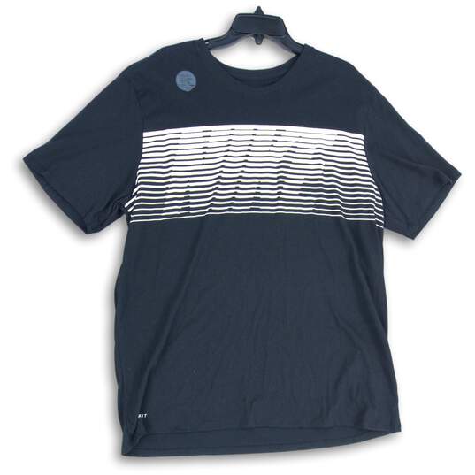 Nike Mens Black White Crew Neck Short Sleeve Pullover T-Shirt Size XXL image number 1