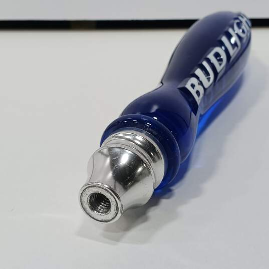 Bud Light Acrylic Blue Draft Beer Tap Handle image number 4
