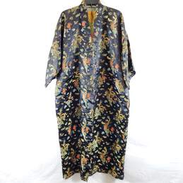 Stephens Collection Women Black Dragon Kimono Robe OS