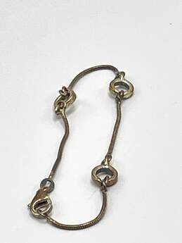 925 Sterling Silver Womens Linked Snake Chain Bracelet 3.9 J-0545514-C-02