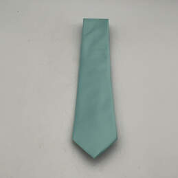 NWT Mens Blue Four-In-Hand Keeper Loop Pointed Designer Neck Tie