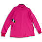 NWT Womens Pink Dri-Fit Long Sleeve Reversible Pullover Sweatshirt Size M image number 2