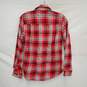 Filson's Red, Black & White Plaid Long Sleeve Shirt Size SM image number 2