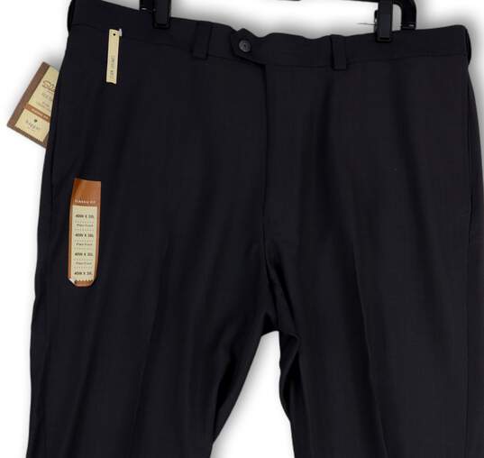 NWT Mens Blue Classic Fit Comfort Waist Slash Pocke Dress Pants Size 40X30 image number 3