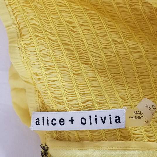 Alice + Olivia Girl Yellow Blouse M image number 4