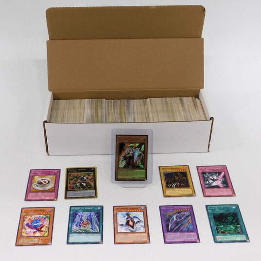 3lbs of Yugioh TCG Cards Bulk with Foils and Rares image number 1