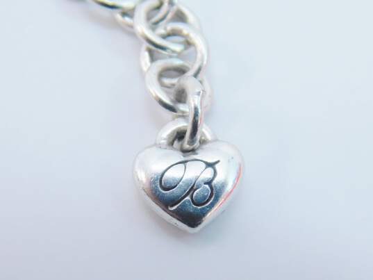 Brighton Designer Silver Tone Heart Pendant Necklace 5.2g image number 5
