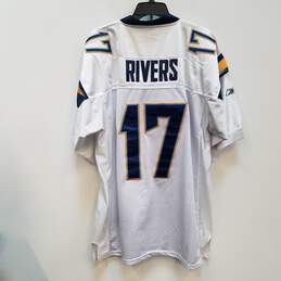 Mens White Los Angeles Chargers Phillip Rivers #17 NFL Jersey Size 52 alternative image