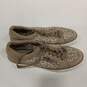 Womens Brown Monogram Textile Lace Up Low Top Round Toe Tennis Shoes Size 9M image number 3