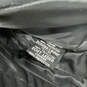 Mens Black Leather Long Sleeve Pocket Full-Zip Motorcycle Jacket Size LT image number 6