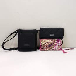 Bundle of 3 Assorted Vera Bradley Crossbody Bag & Wallets