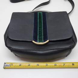 Cynthia Rowley Crossbody Bag Black With Stripe Blue and Green alternative image