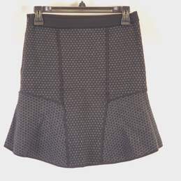 Sandro Women Black/Grey Dotted Skirt Sz 1 alternative image