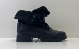 Timberland Suede Jayne Fold Down Boots Black 8