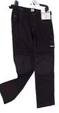 NWT Womens Black Flat Front Double Knee Work Cargo Pants Size 6 image number 1