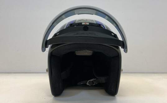 Z1R ZRP-3 Blue Motorcycle Helmet with Tinted Visor Sz. L image number 3